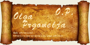 Olga Prgomelja vizit kartica